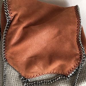 Mini Falabella fold -over tote